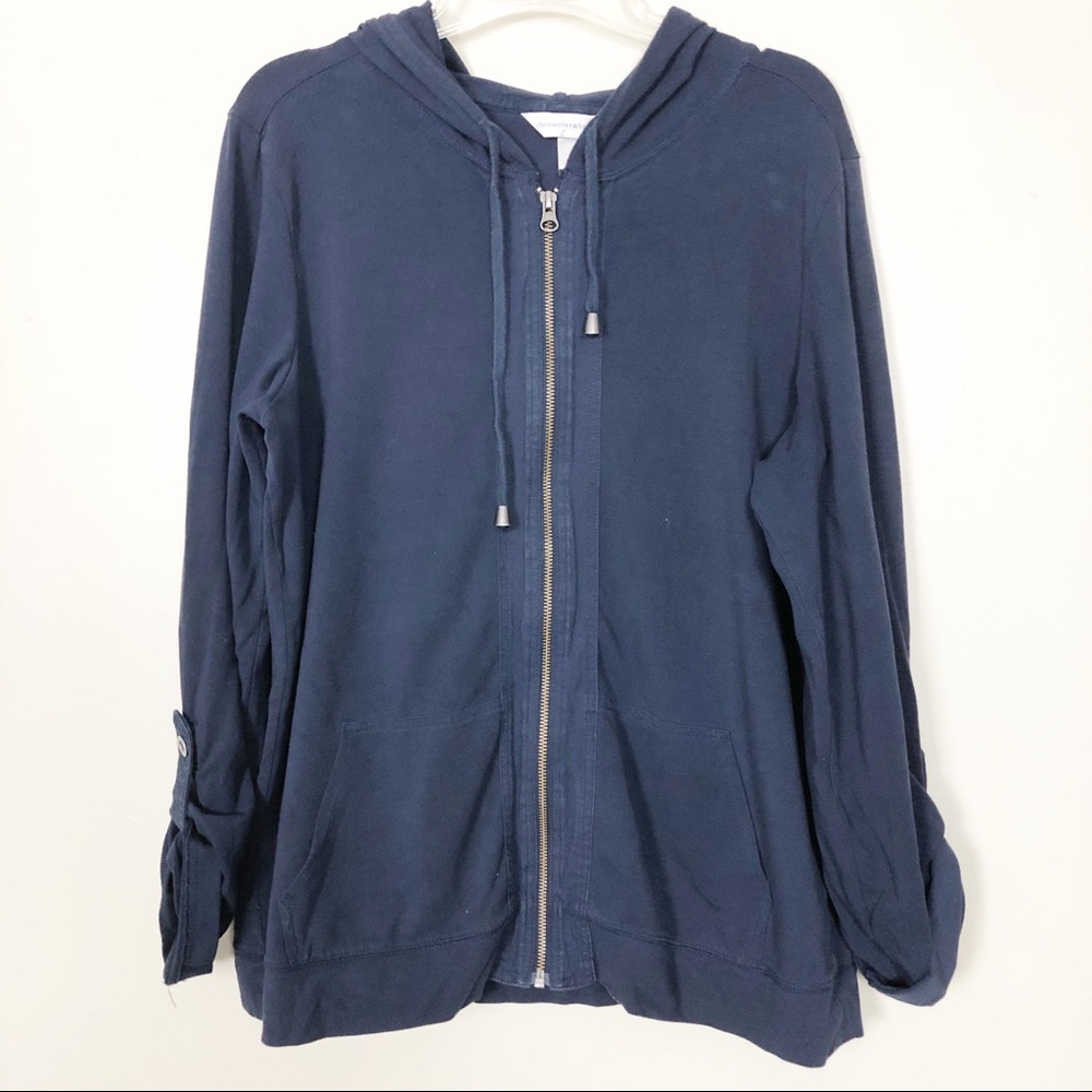 Christopher and Banks | Blue Zipped Hoodie D-11